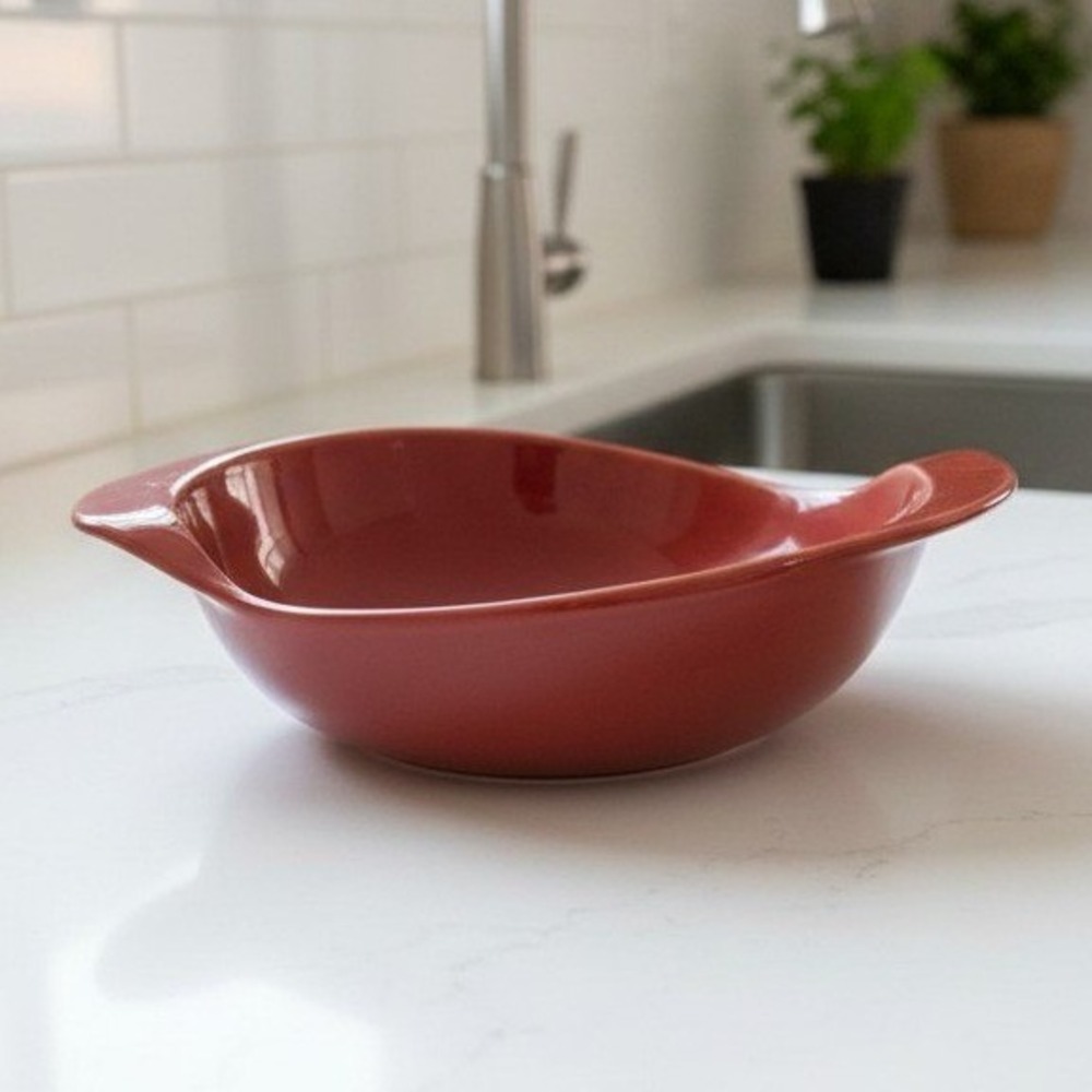 Mikasa Global‎ Cuisine Red-GC505 Individual Casserole Dish, Vintage Serving Bowl